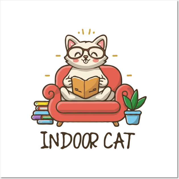 Indoor Cat, Funny Cats. Wall Art by Chrislkf